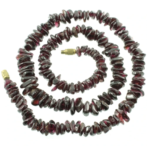 Mid-Century Glass Nugget Necklace