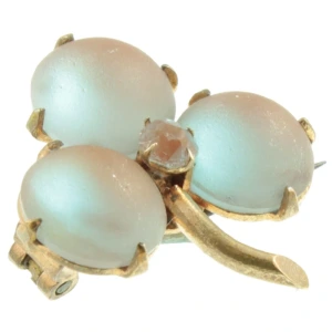 Victorian Saphiret Clover Brooch