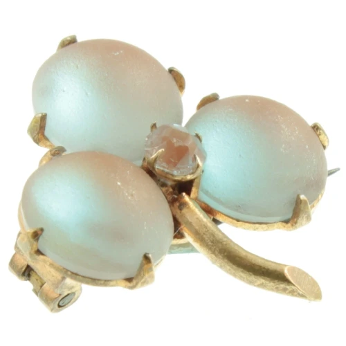 Victorian Saphiret Clover Brooch