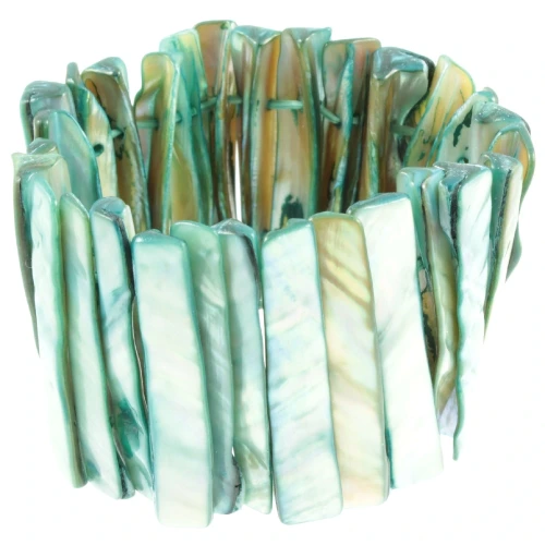 Vintage Abalone Shell Stretch Bracelet