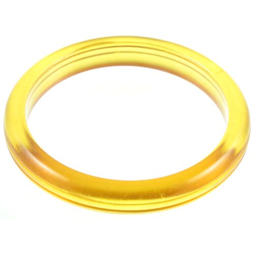 Amber Lucite Bangle - top view