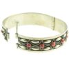 Italian Silver Bracelet - hinge view