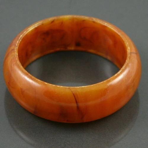 Root beer swirl bakelite bangle