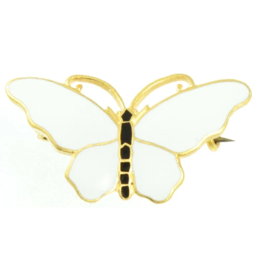 Mid-Century Sporrong Enamel Butterfly Brooch
