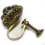 Victorian screw back earrings