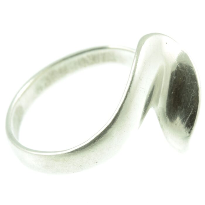 Sterling Silver Wave ring - side view