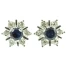 Mid-Century 1950s Sapphire and Diamond Earrings