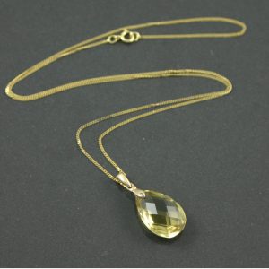 8.5ct Citrine Pendant Necklace