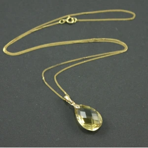 8.5ct Citrine Pendant Necklace
