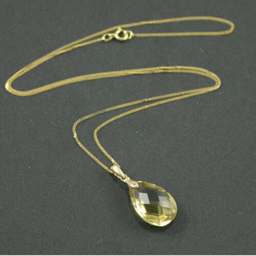 8.5ct Citrine pendant necklace