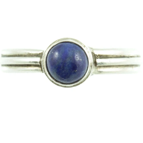 Vintage Lapis Lazuli Silver Ring