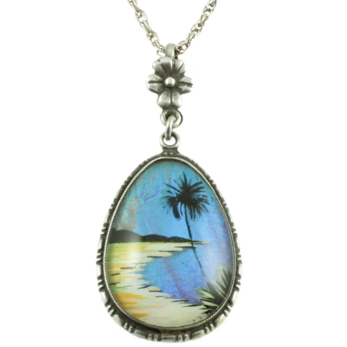 Art Deco 1920s Butterfly Wing Pendant