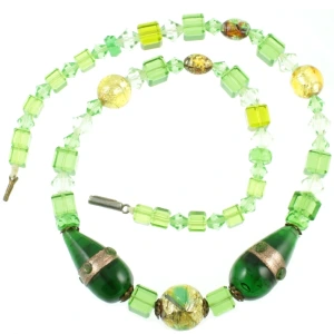 Venetian Gold and Silver Foil Necklace