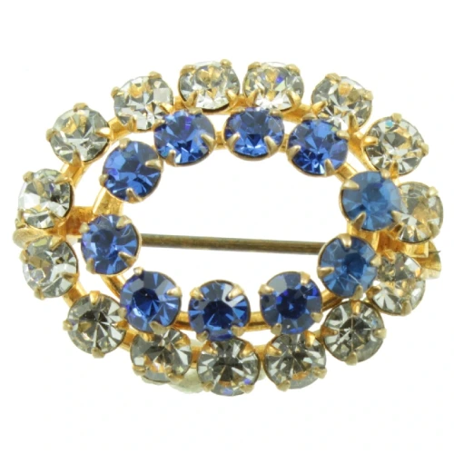 Art Deco 1930s Faceted Glass Brooch