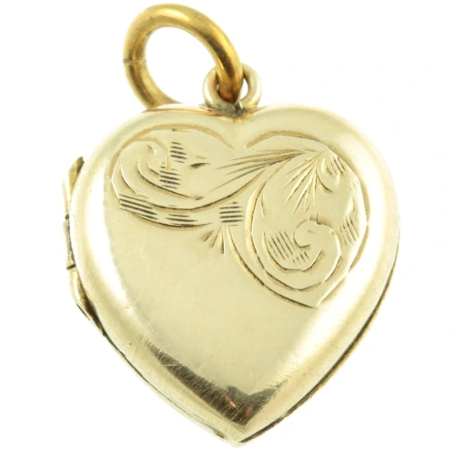 Vintage 9ct Yellow Gold Heart Locket