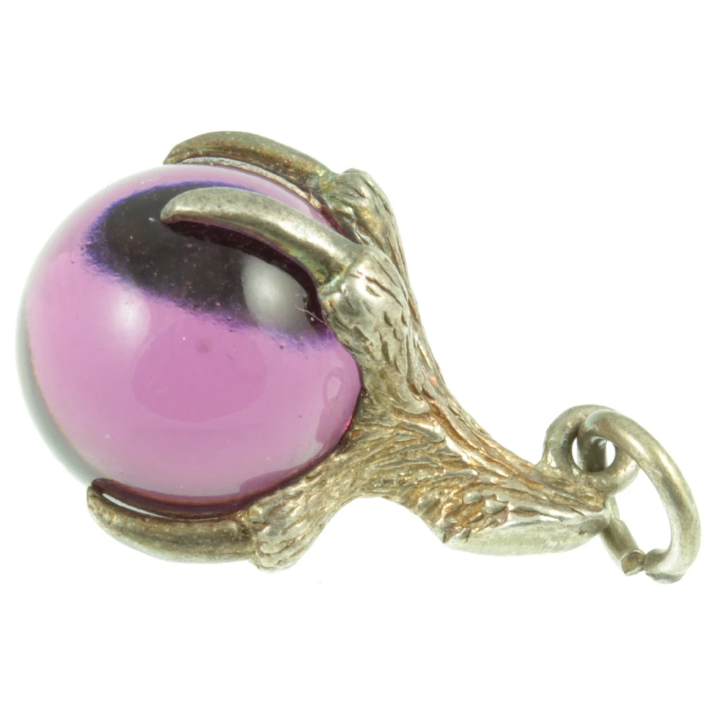 Vintage Amethyst Sphere Charm