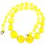 Czech Yellow Crystal Necklace