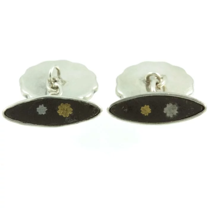 Japanese Damascene Cufflinks