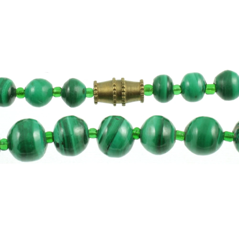 Malachite Bead Necklace
