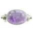 Oval Cabochon Amethyst ring - front view