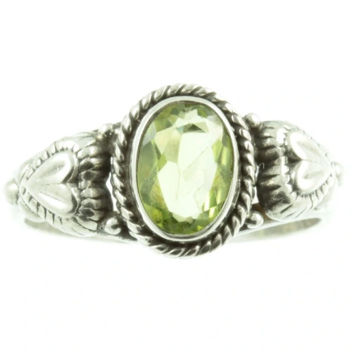 Vintage Peridot Sterling Silver Ring