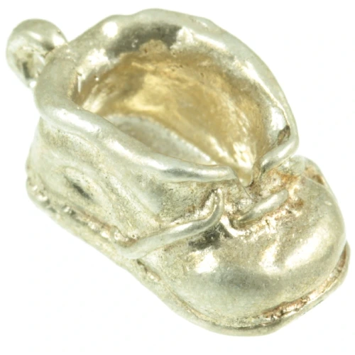 Mid-Century Silver Babys Shoe Charm