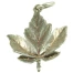 Mid-Century Silver Maple Leaf Charm