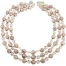 Vintage Three Strand Venetian Foil Necklace