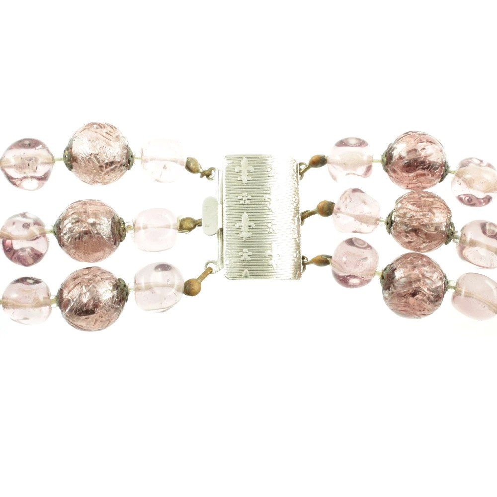 Three Strand Venetian Foil Necklace - Image 2