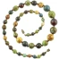 Retro Venetian Art Glass Bead Necklace