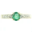 Vintage 18ct Gold Emerald and Diamond Ring