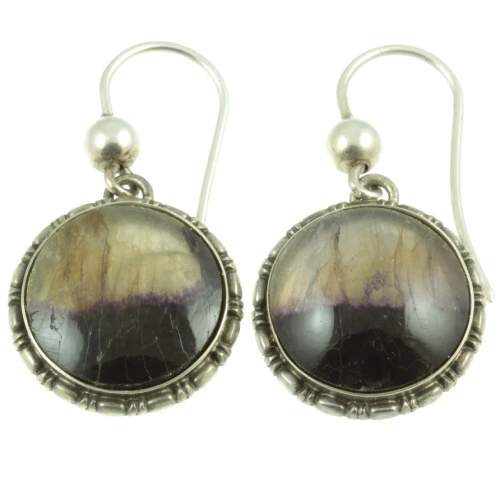 Art Deco Blue John Earrings