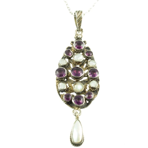 Art Nouveau Amethyst Pendant