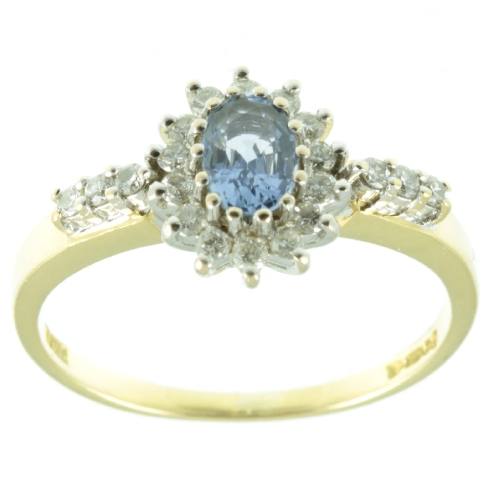 Ceylon Sapphire & Diamond Ring - Image 3