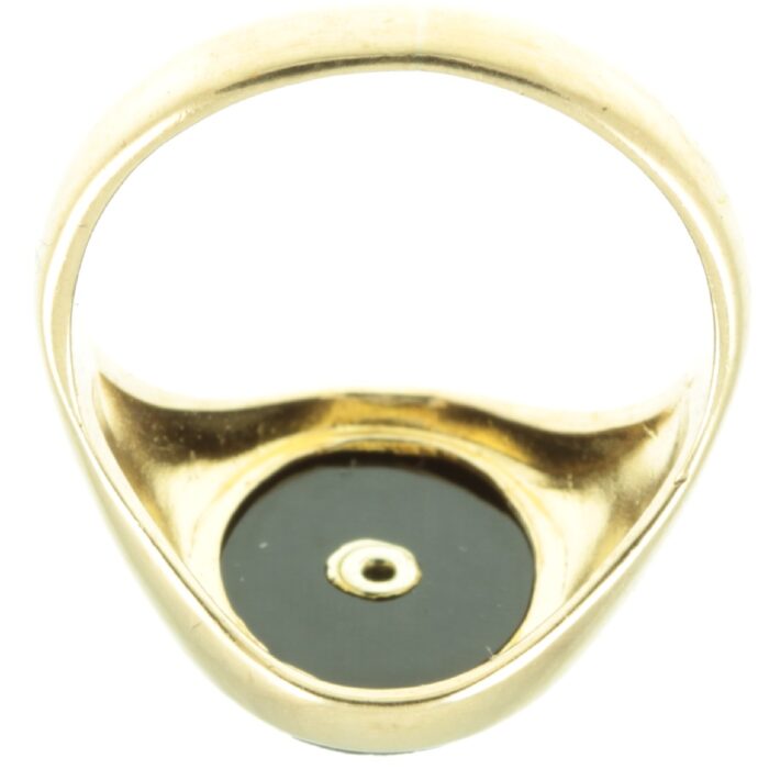Onyx and Diamond Signet ring