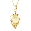 Opal & Diamond Pendant Necklace