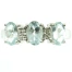 Vintage Three Stone Aquamarine Ring