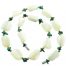 White Agate & Malachite Necklace
