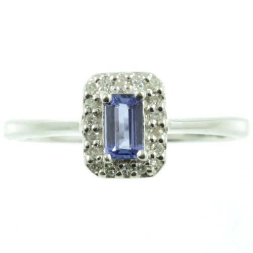 Vintage 9ct Gold Tanzanite and Diamond Ring