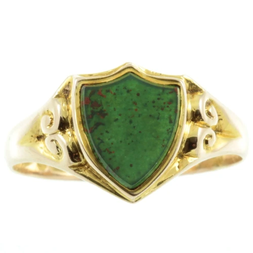 Edwardian Bloodstone Signet Ring
