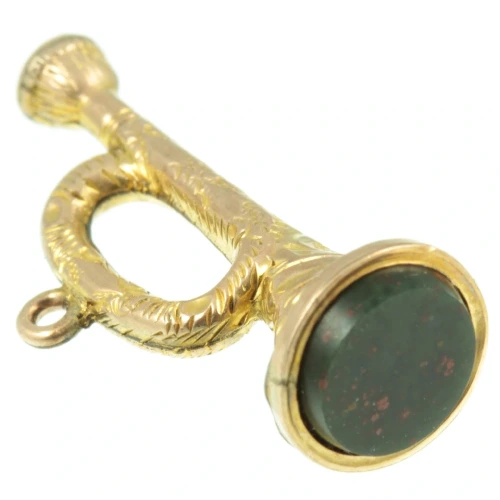 Victorian Bloodstone Fob Charm