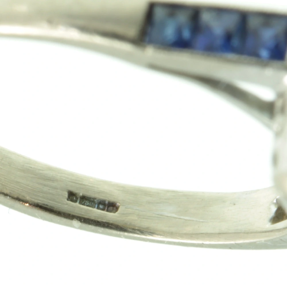 aquamarine and sapphire ring