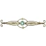Edwardian 9ct gold topaz brooch
