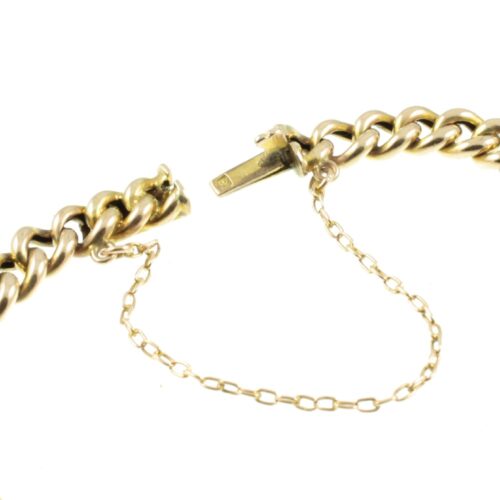 Edwardian Aquamarine Curb Bracelet - Carus Jewellery