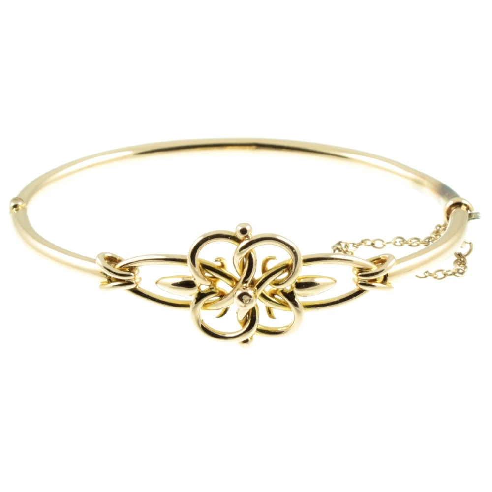 Edwardian 9ct Gold Bangle