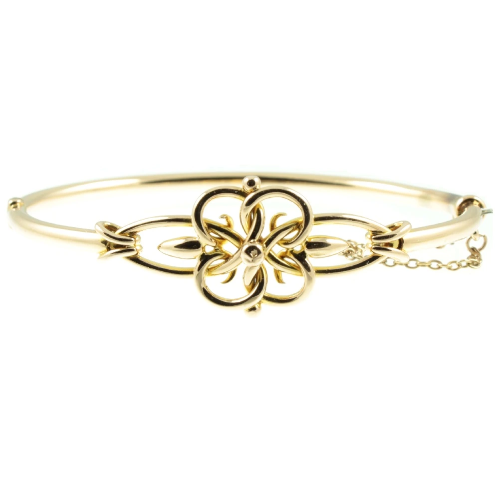 Edwardian 9ct Gold Bangle
