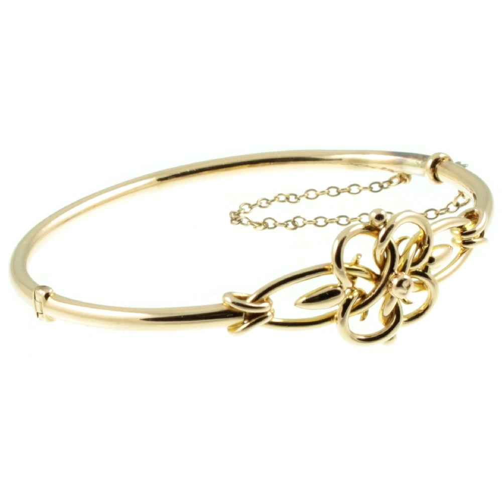 Edwardian 9ct Gold Bangle
