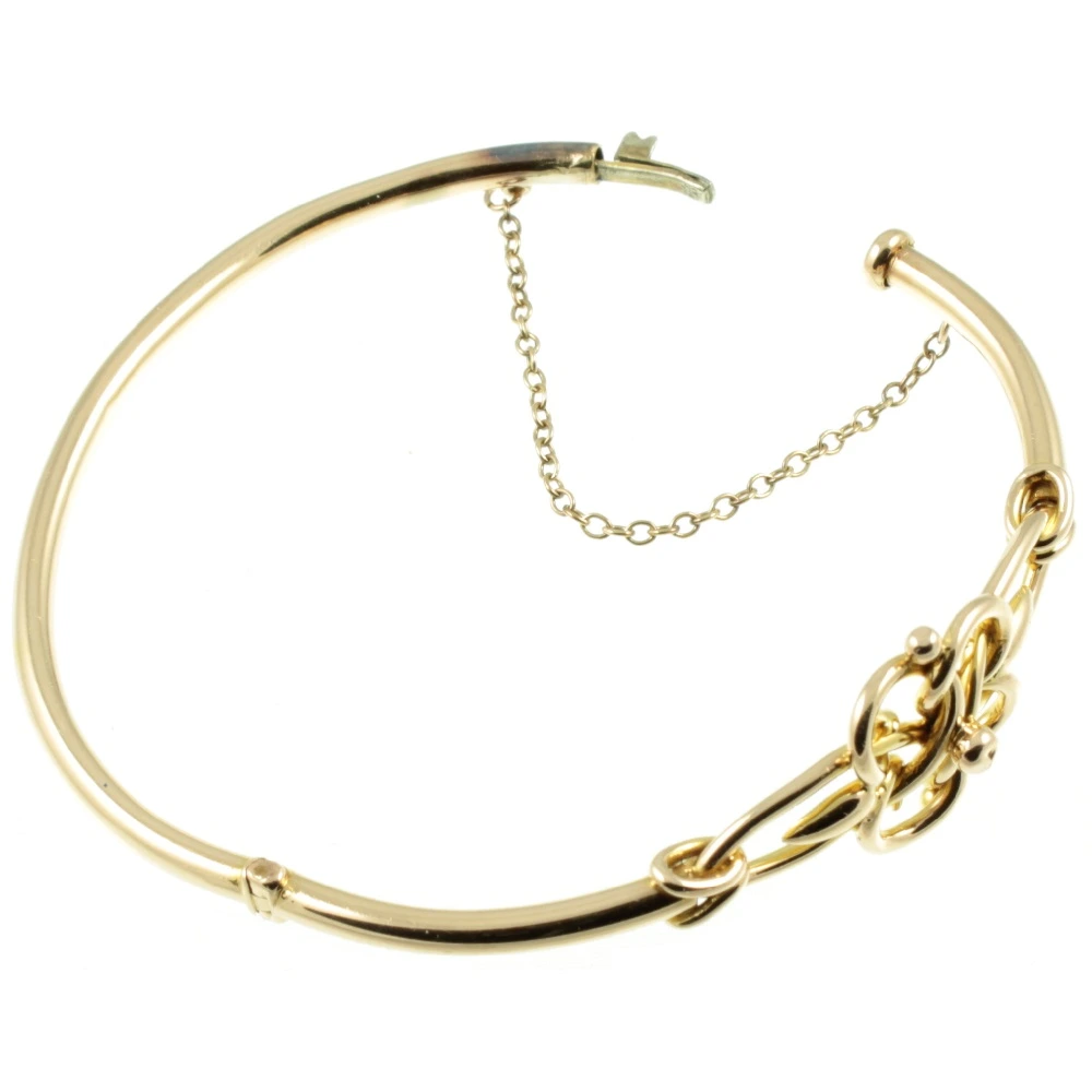 Edwardian 9ct Gold Bangle - Image 3