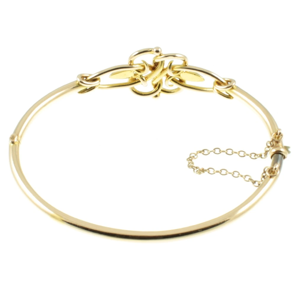 Edwardian 9ct Gold Bangle