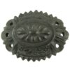 Victorian Mourning Brooch made from Bog Oak